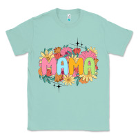 Seafoam floral mama Classic Tee - JahusDesignShop