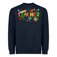 Navy teacher Heavyweight Sweatshirt - texasbilliewilder