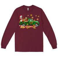 Burgundy santa fuel   cookies truck Long Sleeve Tee - AdoDesignShop