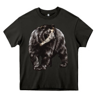 Asphalt Spectacled Bear Heavy Core Tee - LillyAllenDesigns