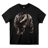 Black Spectacled Bear Heavy Core Tee - LillyAllenDesigns