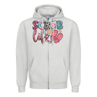 Dove Grey scrub life Zipper Hoodie - BundleAndBundleShop