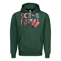 Scrub Life Zipper Hoodie | Teevron