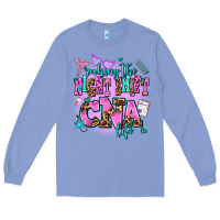 Colony Blue rocking the night shift cna life Long Sleeve Tee - AdoDesignShop