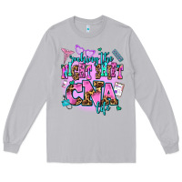 Moon Dust rocking the night shift cna life Long Sleeve Tee - AdoDesignShop