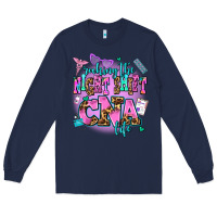 Navy rocking the night shift cna life Long Sleeve Tee - AdoDesignShop