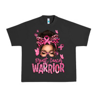 Pigment Black brest cancer warrior afro messy bun Urban Heavy Tee - texasbilliewilder