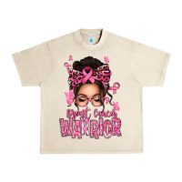 Sandshell brest cancer warrior afro messy bun Urban Heavy Tee - texasbilliewilder