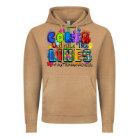 Vintage Camel color outside the lines autism awareness Vintage Hoodie - Zillion Design Studio