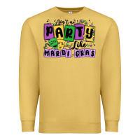 Antique Gold aint no party like mardi gras Premium Sweatshirt - MaliasSmallBusiness