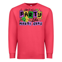 Cardinal aint no party like mardi gras Premium Sweatshirt - MaliasSmallBusiness