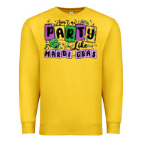 Lemon aint no party like mardi gras Premium Sweatshirt - MaliasSmallBusiness