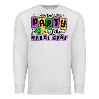 Oatmeal Heather aint no party like mardi gras Premium Sweatshirt - MaliasSmallBusiness