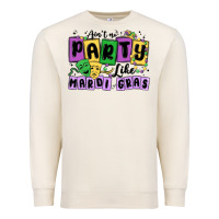 Sandshell aint no party like mardi gras Premium Sweatshirt - MaliasSmallBusiness