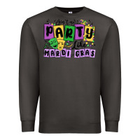 Smoke aint no party like mardi gras Premium Sweatshirt - MaliasSmallBusiness
