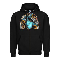 Black sunflower gemstone rainbow Zipper Hoodie - JahusDesignShop