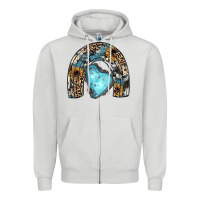 Dove Grey sunflower gemstone rainbow Zipper Hoodie - JahusDesignShop