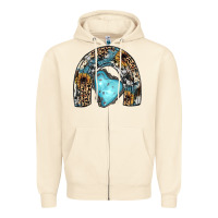 Sandshell sunflower gemstone rainbow Zipper Hoodie - JahusDesignShop