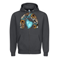 Smoke sunflower gemstone rainbow Zipper Hoodie - JahusDesignShop