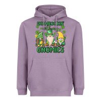 Lavender shamrock with my gnomies Heavyweight Hoodie - MaliasSmallBusiness