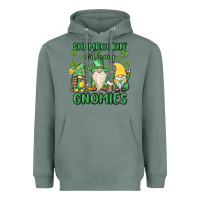Sage shamrock with my gnomies Heavyweight Hoodie - MaliasSmallBusiness