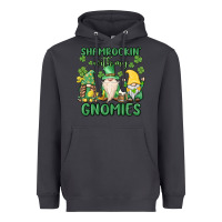 Smoke shamrock with my gnomies Heavyweight Hoodie - MaliasSmallBusiness
