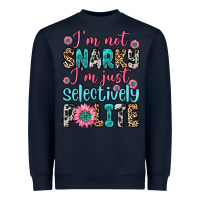 Navy i m not snarky i m just selectively polite Heavyweight Sweatshirt - Zillion Design Studio