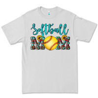 Dove Grey western leopard  sunflowers glitter mom softball Premium Tee - Artiststas