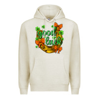 Oatmeal Heather St.Patrick's Good Luck Premium Hoodie - BundleAndBundleShop