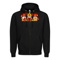 Black firefighter gnomes Zipper Hoodie - Artiststas