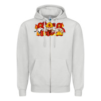 Dove Grey firefighter gnomes Zipper Hoodie - Artiststas