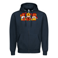 Navy firefighter gnomes Zipper Hoodie - Artiststas