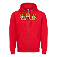 Red firefighter gnomes Zipper Hoodie - Artiststas