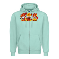 Seafoam firefighter gnomes Zipper Hoodie - Artiststas