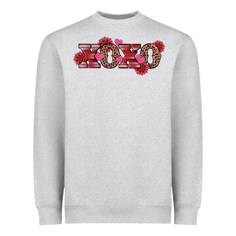 Valentine's Day Xoxo Sunflower Heart Heavyweight Sweatshirt by RanaPortraitStore | Teevron