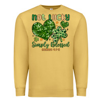 Antique Gold not lucky simply blessed Premium Sweatshirt - MaliasSmallBusiness