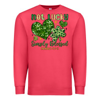 Cardinal not lucky simply blessed Premium Sweatshirt - MaliasSmallBusiness