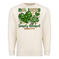 Sandshell not lucky simply blessed Premium Sweatshirt - MaliasSmallBusiness
