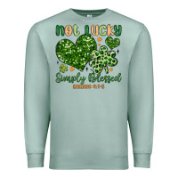 Seafoam not lucky simply blessed Premium Sweatshirt - MaliasSmallBusiness