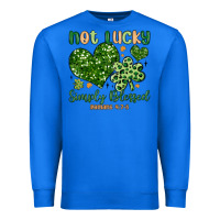 True Royal not lucky simply blessed Premium Sweatshirt - MaliasSmallBusiness