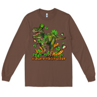 Chestnut shamrockscrusher t rex and horseshoe Long Sleeve Tee - AdoDesignShop