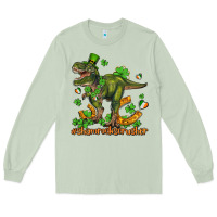 Matcha shamrockscrusher t rex and horseshoe Long Sleeve Tee - AdoDesignShop