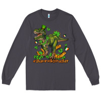 Smoke shamrockscrusher t rex and horseshoe Long Sleeve Tee - AdoDesignShop