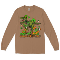 Toasted Coconut shamrockscrusher t rex and horseshoe Long Sleeve Tee - AdoDesignShop