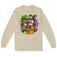 Mushroom halloween school bus Long Sleeve Tee - AdoDesignShop