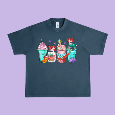 Ariel Coffee Cups Urban Heavy Tee Designed By Zillion Design Studio