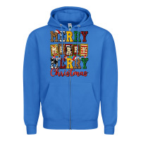 True Royal merry merry merry christmas ado Zipper Hoodie - AdoDesignShop