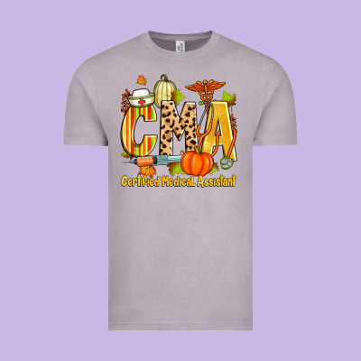 Fall Cma Certified Medical Assistant Vintage Tee Designed By Zillion Design Studio