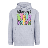 Heather Grey what's up peeps Heavyweight Hoodie - MaliasSmallBusiness