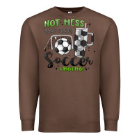 Chestnut hot mess always stressed soccer mama stanley cup Premium Sweatshirt - MaliasSmallBusiness